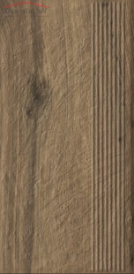 Клинкерная плитка Ceramika Paradyz Carrizo Wood ступень структура матовая (30x60)